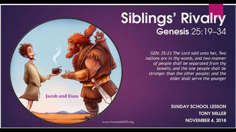 siblings rivalry in the bible